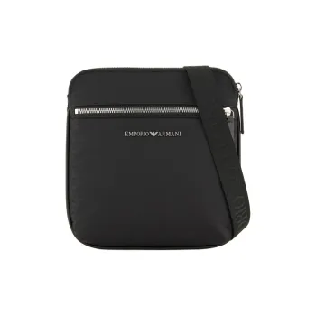 EMPORIO ARMANI Polyamide Shoulder Bag, Crossbody Bag Men Black