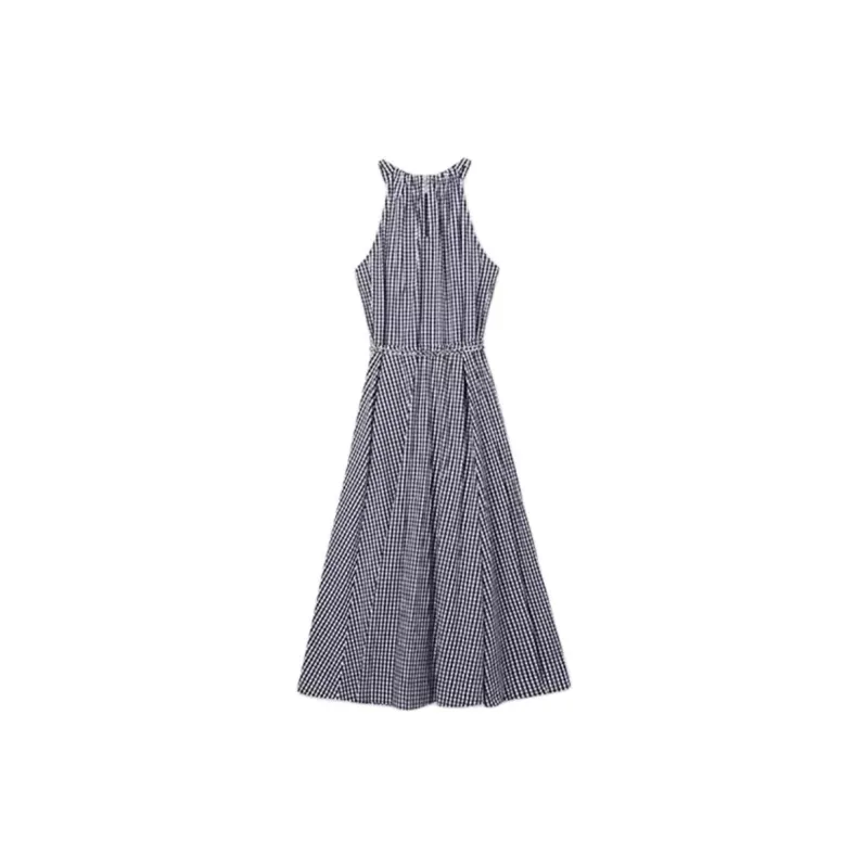 MICHAEL KORS SS24 Sleeveless Dress Women's Navy Blue-1