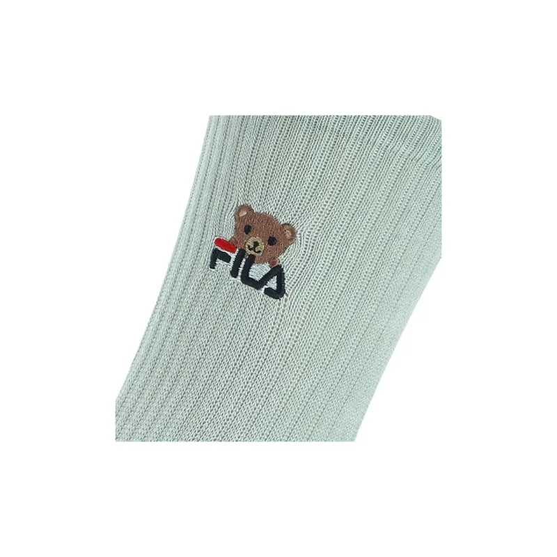 FILA Mid Calf Socks Women's 1 Pack Clear Sand Green-3
