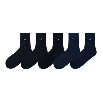 MIIOW Mid Calf Socks Men 5 Pack