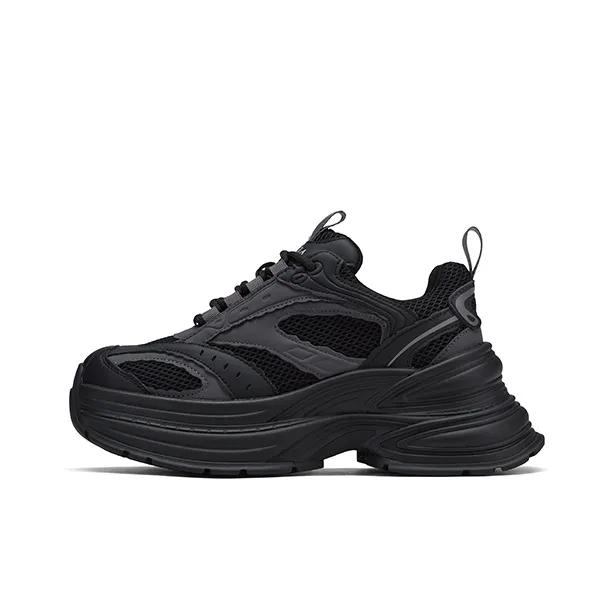ZSBELLA Cushioned Slip-Resistant Height Increasing Low-Top Chunky Sneakers Women's-0