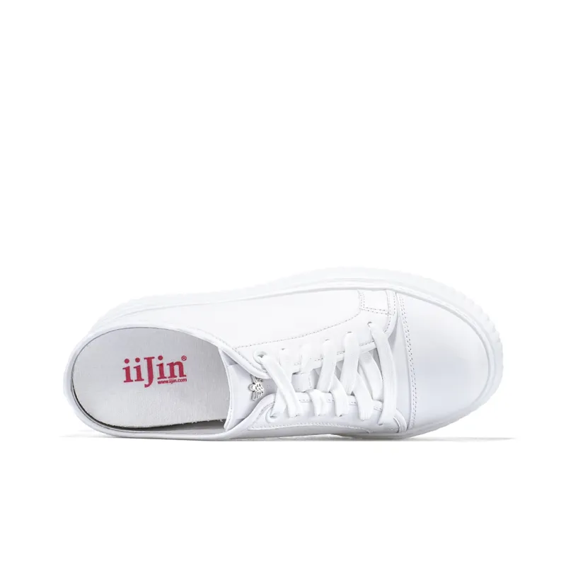 IiJin Wrap toe Slippers Women's White-3