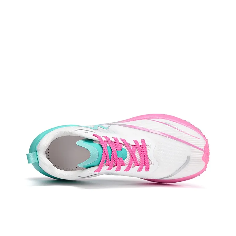 Sonic Cat Cushioning Anti-Slip And Wear-Resistant Low-Top Carbon Plate Training Running Shoes Unisex Pink Cyan-3