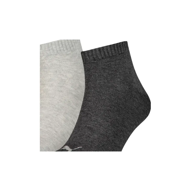 PUMA Lot De 3 Paires De Chaussettes Basses Unies Et Unisexes Ankle Socks Unisex 3 Pack Light Gray+Gray+Dark Gray-2