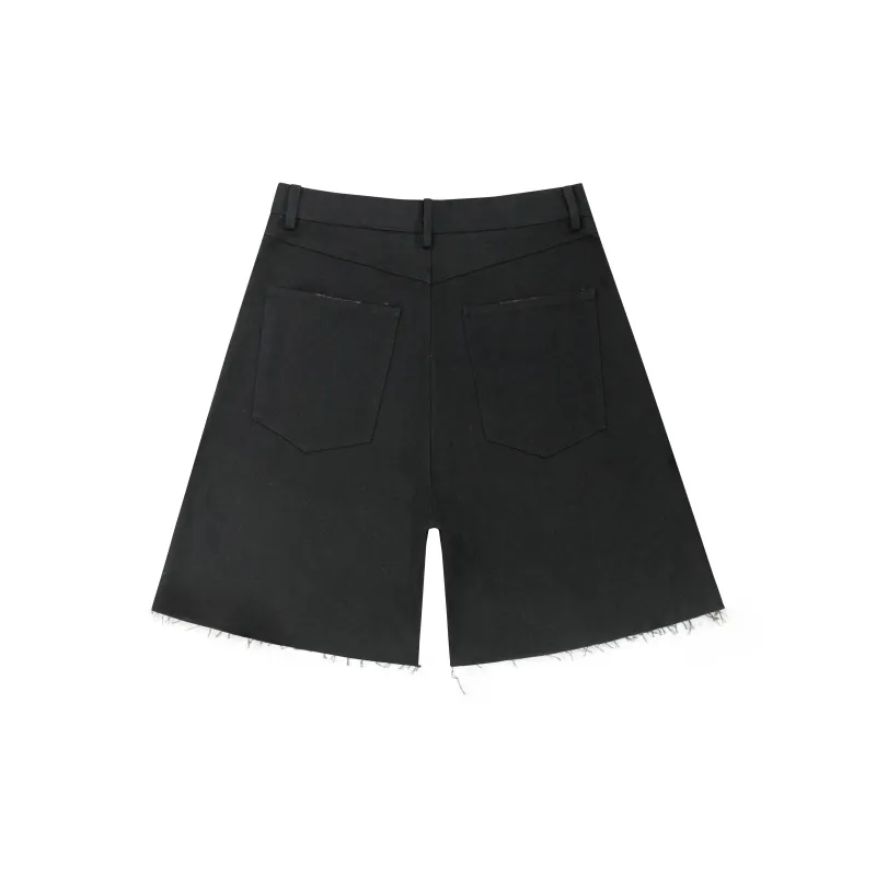 ARNODEFRANCE Casual Shorts Unisex Black-1