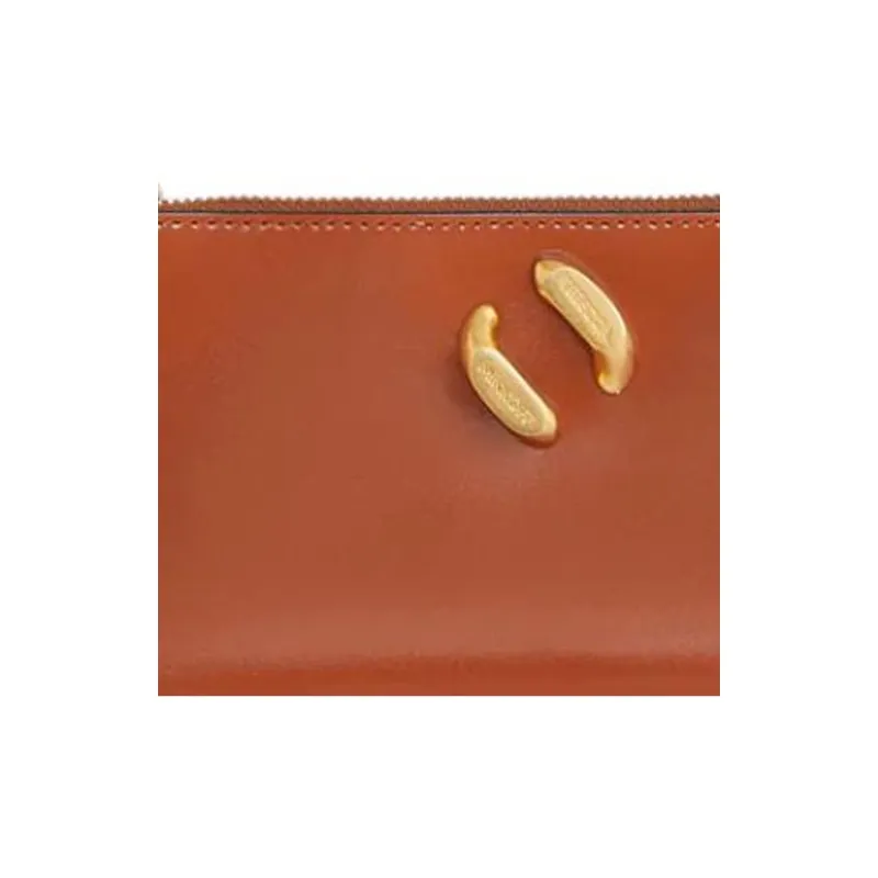 REBECCA MINKOFF Genuine Leather Patchwork With PU Wallet Women's Brown-3