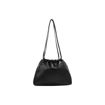 CALVIN KLEIN Synthetic Leather Shoulder Bag Medium Size Women's Space Black