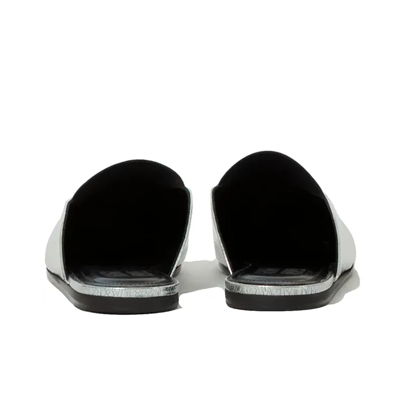 Givenchy Women's Bedford Flat Mule 'Silvery'-3