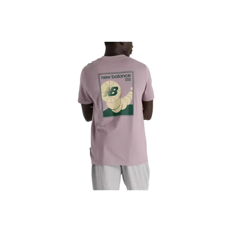 New Balance 550 T-Shirt Men Ice Wine-1