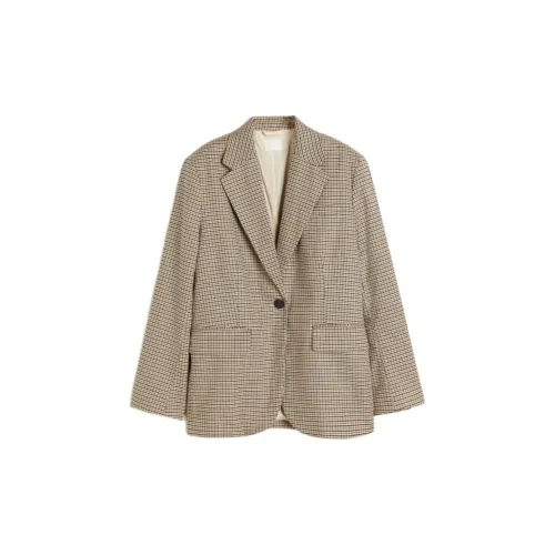 H&M Business Suits Women's Brown/Houndstooth