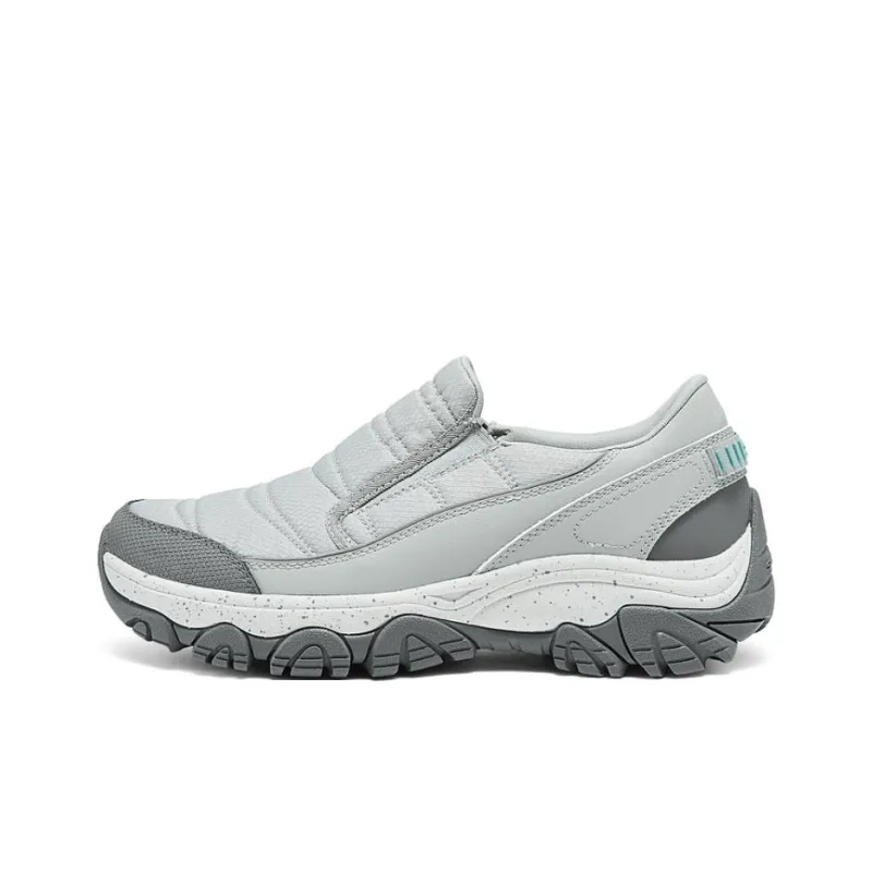 Skechers OUTDOOR Breathable And Wear resistant Low Top Trekking Shoes Women's Light Gray-0