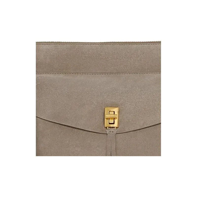 REBECCA MINKOFF Genuine Leather Suede Crossbody Bag Shoulder Bag Women's Clay Brown-3