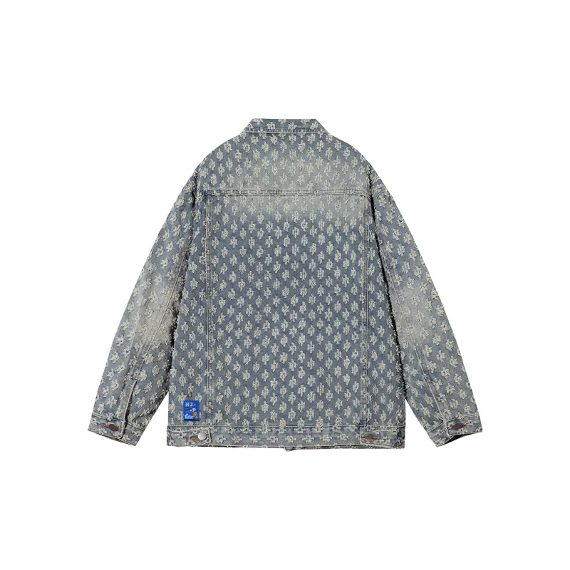H2P Denim Jacket Unisex Yellow Mud-3