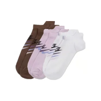Nike Ankle Socks Women's 3 Pack Brown/Pink/White