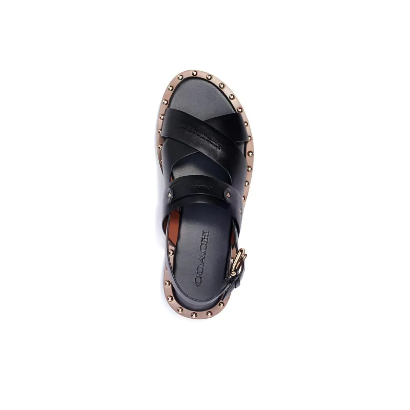 COACH Gemma Beach Sandals Women's Black-3