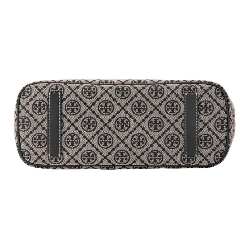 TORY BURCH T Monogram Zip Tote Navy-7
