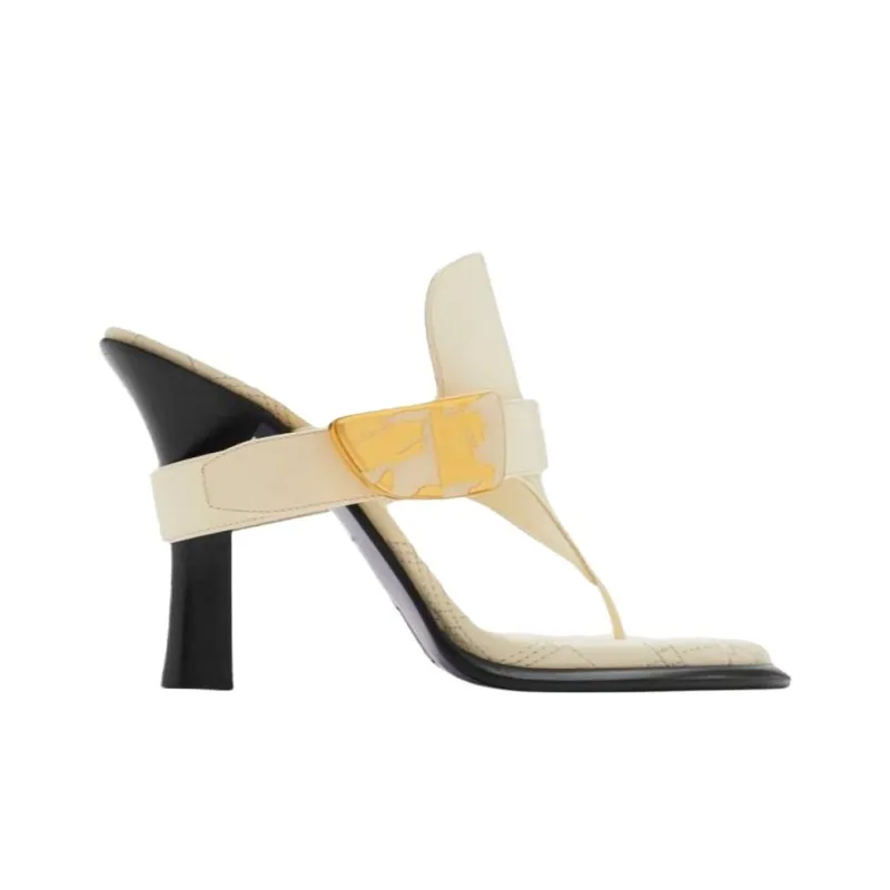 Burberry Bay 100mm Leather Sandals-1