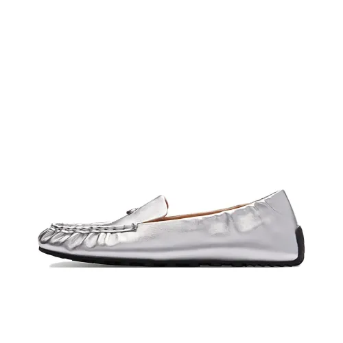 COACH Ronnie Metallic Leather Loafers