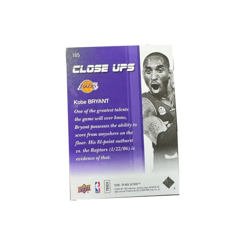 UPPER DECK NBA Star Character, Kobe Bryant, Player Card Sports Cards 1 Pc-1
