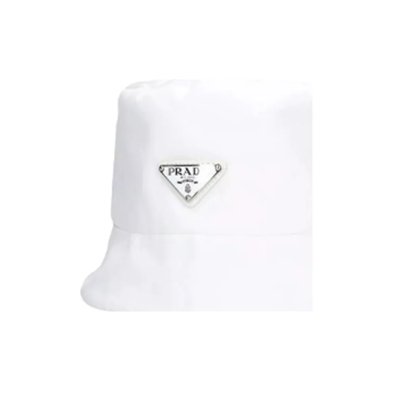 PRADA Polyamide Bucket Hats Men White-2