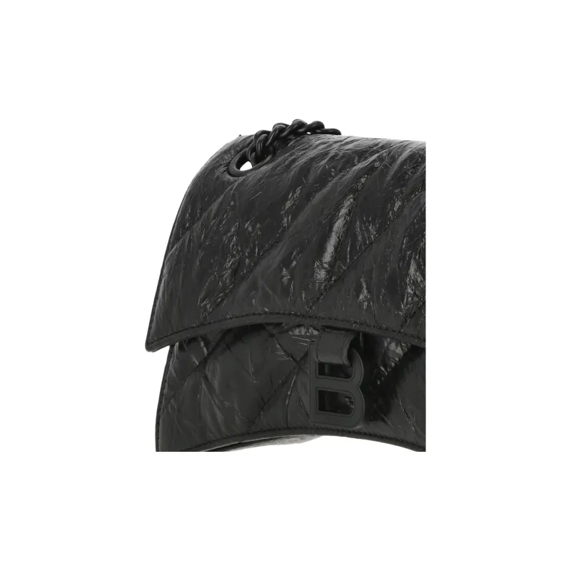 Balenciaga Crush Monogrammed Shoulder Bag-3