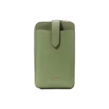 Kate Spade Cow Leather Cell Phone Pouch Shoulder Bag Crossbody Bag Women's Cedar Green