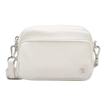 Lululemon Nylon Crossbody Bag Regular Unisex Bone & Silver