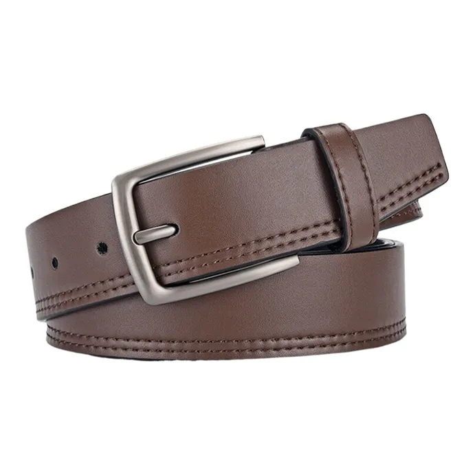 CARTELO Cow Split Leather Belts Unisex Width 3.5cm Gift Box Set-2