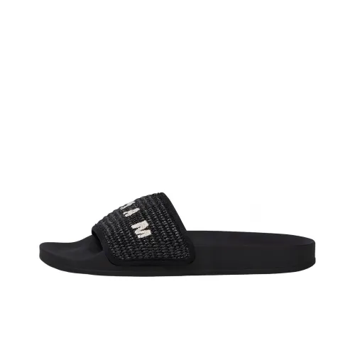 MARNI Women's Slide 'Braided Raffia - Black'