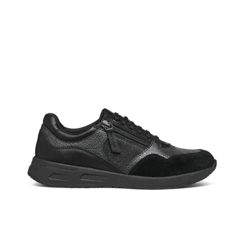 GEOX Low Top Casual Shoes Women's Black-1