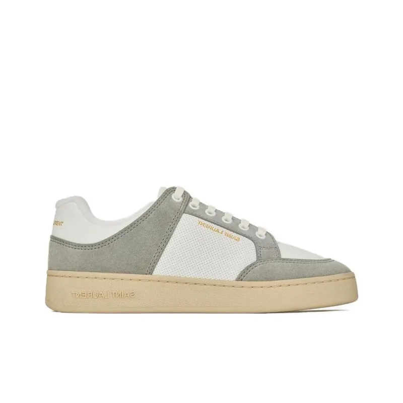 SAINT LAURENT Panelled Lace-up Sneakers-1