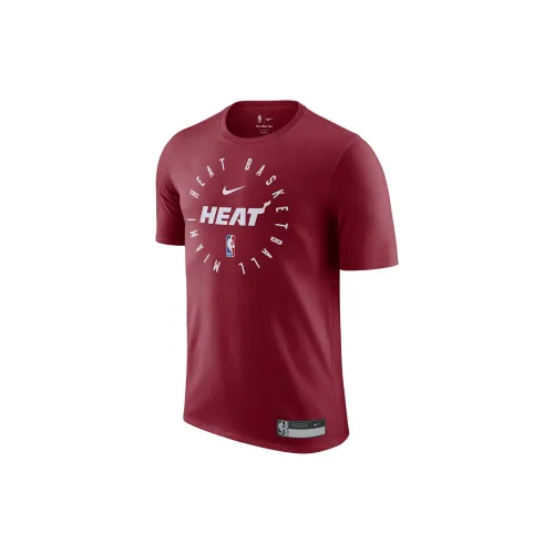 Nike Miami Heat T-Shirts Men Durable Red