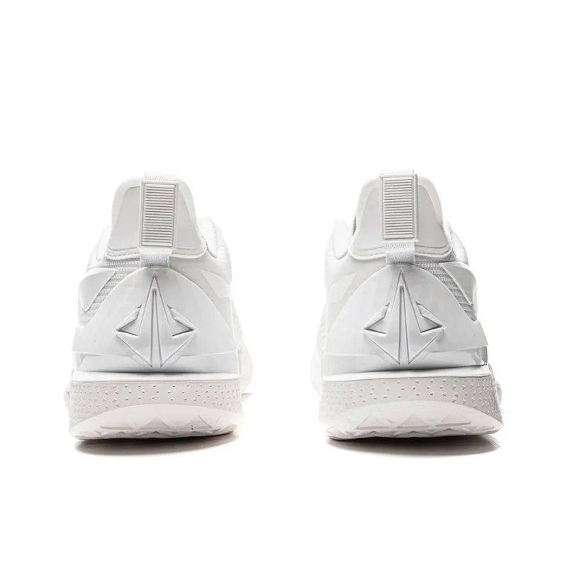 LiNing JB2 Cushioned Anti Slip Wear Resistant Breathable Lightweight Low Top Basketball Shoes Unisex White-3