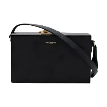 THOM BROWNE· Grain Leather Shoulder Bag, Crossbody Bag Regular Women's Black
