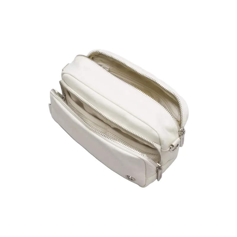 Lululemon Nylon Crossbody Bag Regular Unisex Bone & Silver-2