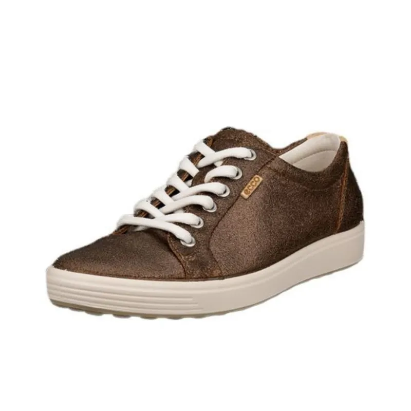 Ecco Low Top Skateboard Shoes Women's Bronze-1