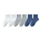 6 Pack (White 2+Light Gray 2+Denim Blue 2)