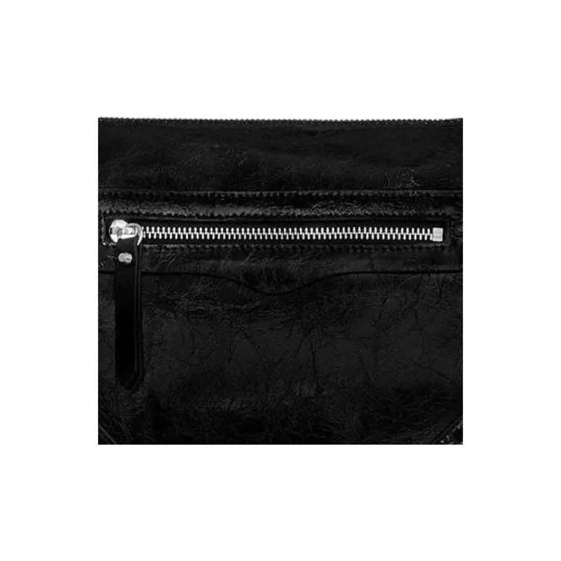 REBECCA MINKOFF Leather Crossbody Bag Shoulder Bag Women's Black-3