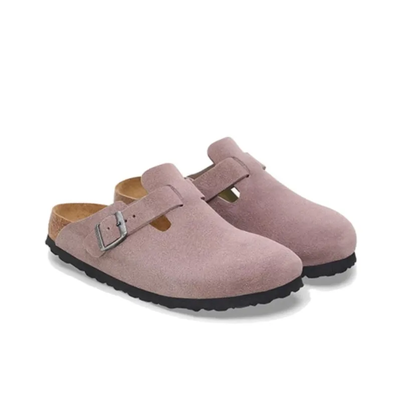 Birkenstock Boston Soft Footbed Narow 'Faded Purple'-2