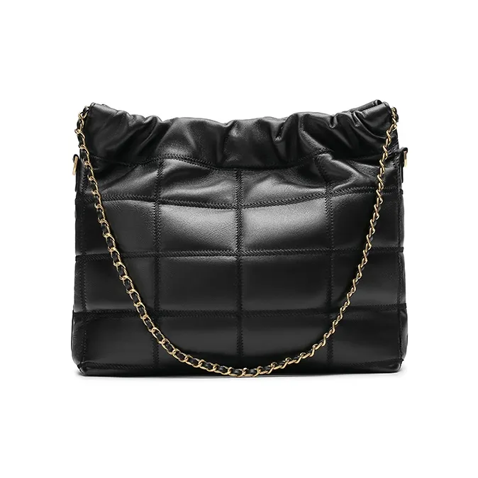 Montagut Sheepskin Shoulder Bag, Chain Bag, Underarm Hobo Bag Regular Women's Stone Gray/Acorn/Ice Coffee/Lilac-21