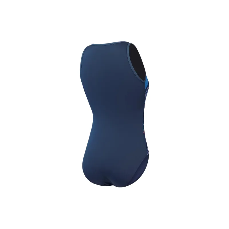 Speedo Hydrasuit One-piece Swimsuit Women's Marine Blue-1
