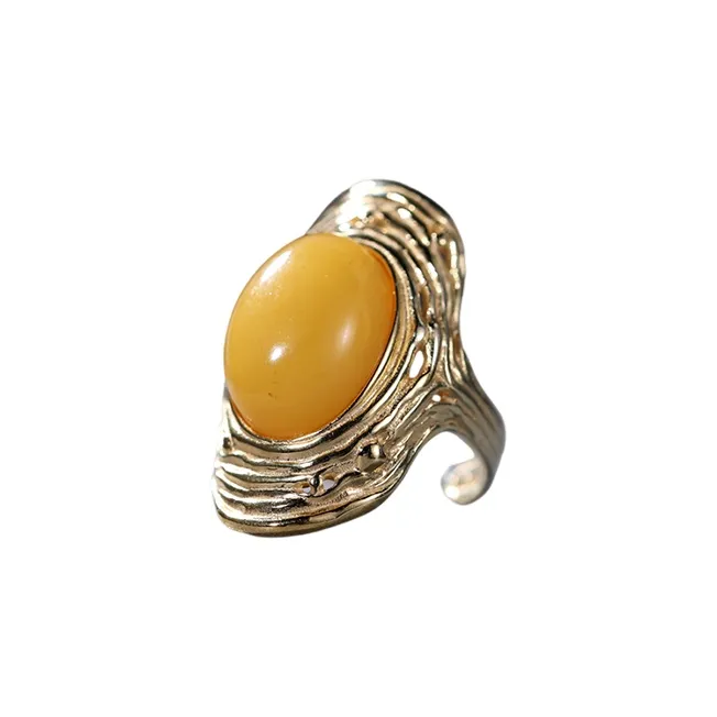 S&A Amber Beeswax Rings Women's-3