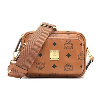 MCM Klassik Crossbody X Mini Visetos Cognac