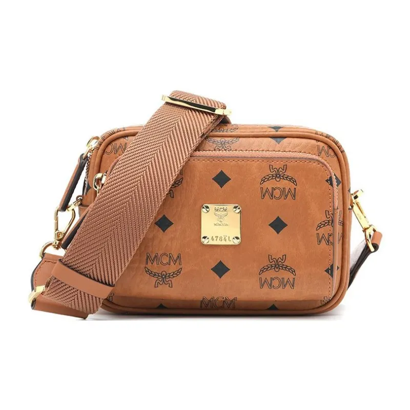 MCM Klassik Crossbody X Mini Visetos Cognac-0