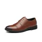 Brown-Breathable Slip-Resistant Comfortable Genuine Leather Shoes