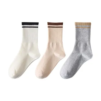 PLANDOO Mid-Calf Socks Unisex 3 Pack