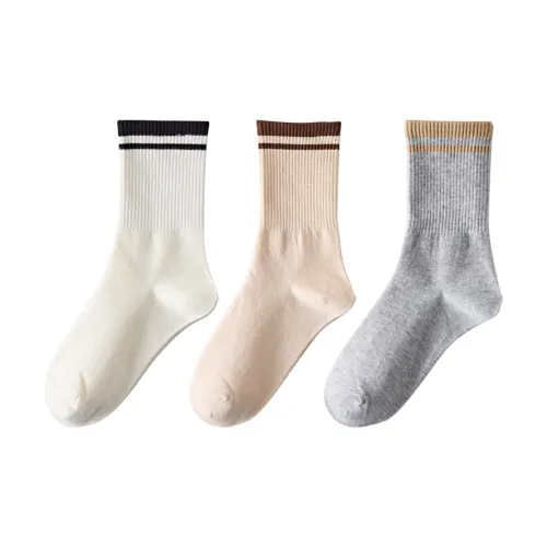 PLANDOO Mid-Calf Socks Unisex 3 Pack