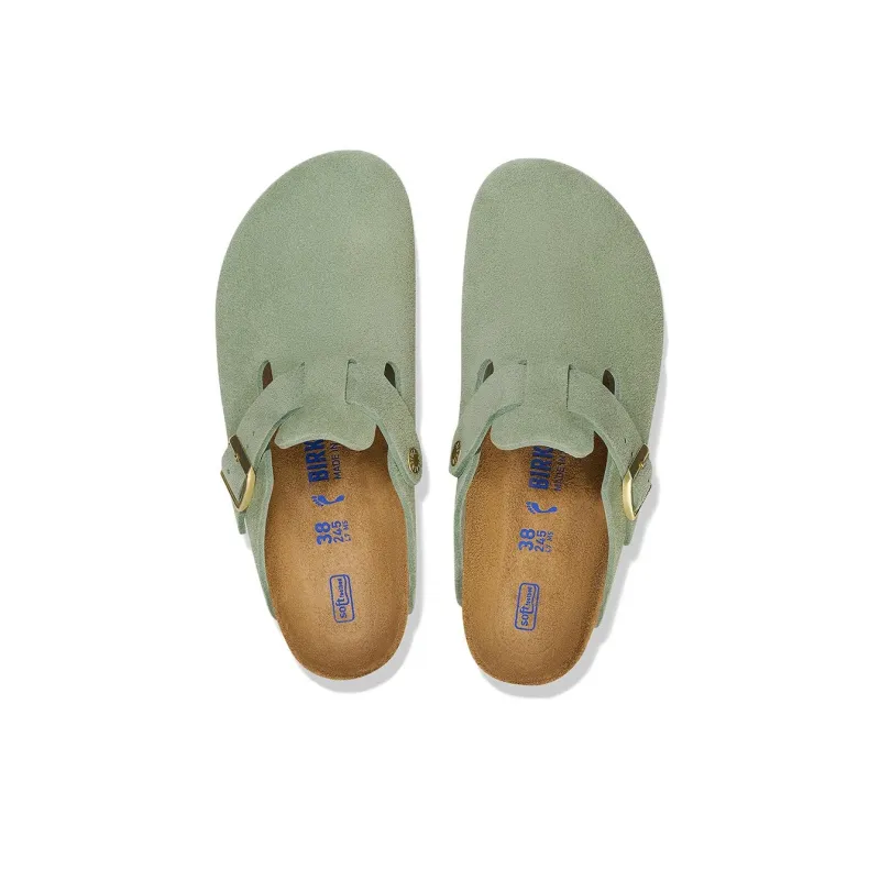 Birkenstock Boston Slip Resistant Closed Toe Slippers Unisex Green Regular-3