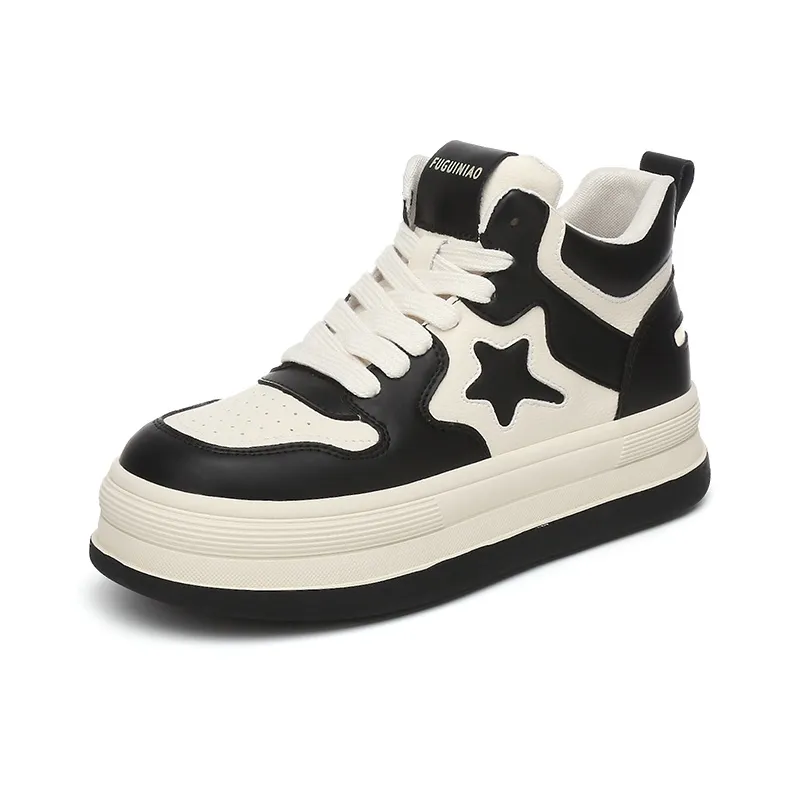 Rich Birds Height Increasing Breathable High-Top Casual Shoes Women's-1