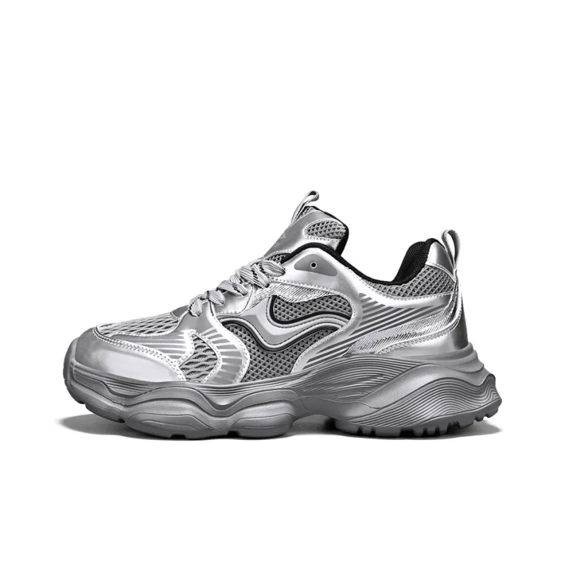 DEERWAY Wear-resistant And Lightweight Low-Top Chunky Sneakers Men-0